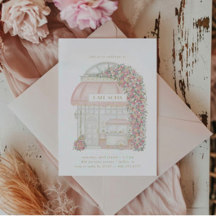 Parijs Frans Parijse Cafe Meisjes Verjaardag Kaart