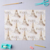 Parijs  Frans schrijfpapier met roze tefstof Tissuepapier (Craft)