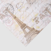 Parijs  Frans schrijfpapier met roze tefstof Tissuepapier (Detail)