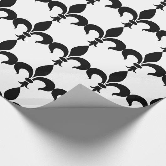 Parijs Frans thema Fleur de Lis inpakpapier (Hoek)