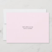 Parijs Franse Eiffeltoren Baby shower Uitnodiging (Achterkant)