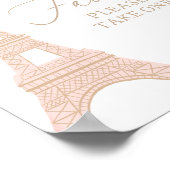 Parijs Franse Eiffeltoren geeft de voorkeur aan he Poster (Hoek)