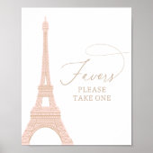 Parijs Franse Eiffeltoren geeft de voorkeur aan he Poster (Voorkant)