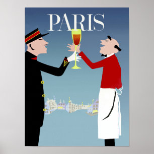 Parijs, Franse reisposter Poster