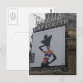Parijs - Galeries Lafayette - Briefkaart (Voorkant / Achterkant)