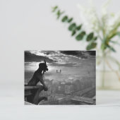 Parijs Gargoyle 1920 Briefkaart (Staand voorkant)