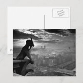 Parijs Gargoyle 1920 Briefkaart (Voorkant / Achterkant)