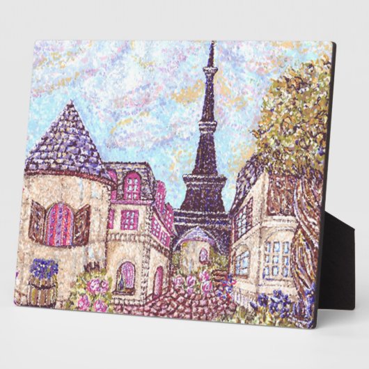 Parijs Geïnspireerd kalm landschap Fotoplaat (Zijkant)