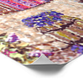 Parijs geïnspireerd pointillisme met Eiffel Tower  Poster (Hoek)