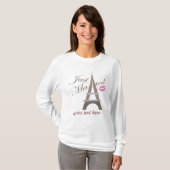 Parijs gewoon getrouwd t-shirt (Voorkant volledig)