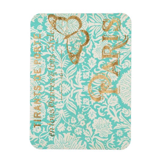  Parijs Gold-ontwerp met vlinder Magneet (Verticaal)