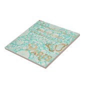 Parijs Gold-ontwerp met vlinder Tegeltje (Zijkant)