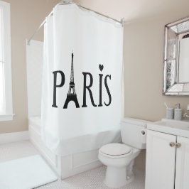 Parijs - Grafische kunst Douchegordijn