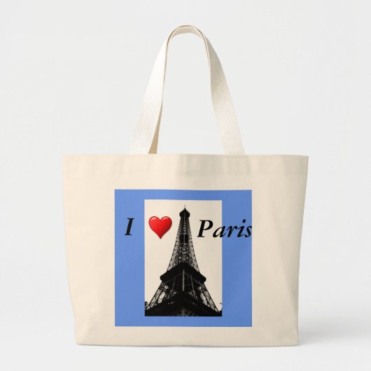 Parijs Grote Tote Bag (Voorkant)