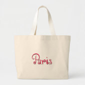 Parijs Grote Tote Bag (Voorkant)