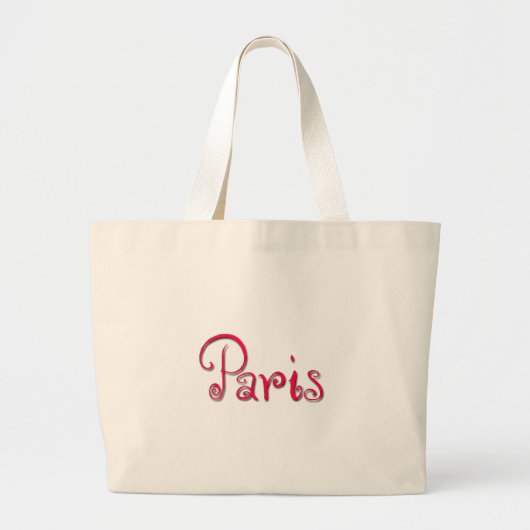 Parijs Grote Tote Bag (Voorkant)
