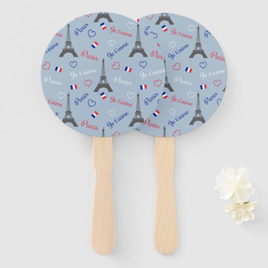 Parijs Handwaaier (Voorkant en achterkant)