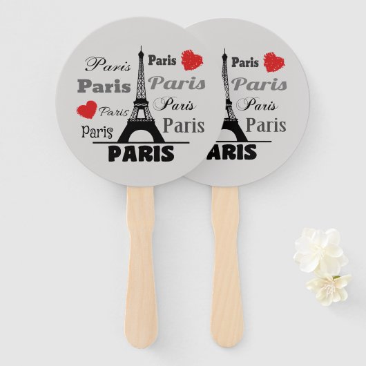 Parijs Handwaaier (Voorkant en achterkant)