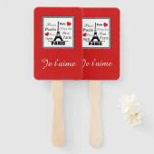 Parijs Handwaaier (Voorkant en achterkant)