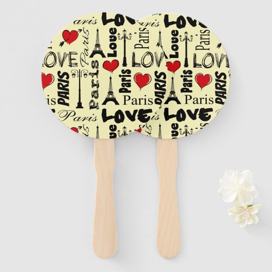 Parijs Handwaaier (Voorkant en achterkant)