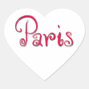 Parijs Hart Sticker