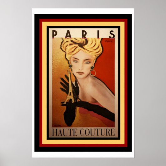 Parijs Haute Couture Poster 13 x 19 (Voorkant)