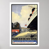 Parijs heeft New York bereikt met een treinreis me Poster (Voorkant)