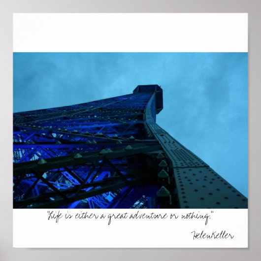 parijs: "Het leven is een geweldig avontuur of... Poster (Voorkant)