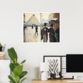 Parijs, het plein van Europa op een regenachtige d Poster (Thuiskantoor)