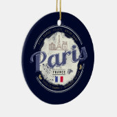 Parijs Hoofdstad Frankrijk Eiffeltoren Souvenir Keramisch Ornament (Rechts)