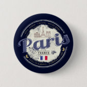 Parijs Hoofdstad Frankrijk Eiffeltoren  Souvenir Ronde Button 5,7 Cm (Voorkant)