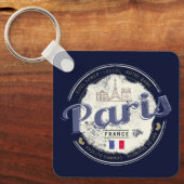 Parijs Hoofdstad Frankrijk Eiffeltoren Souvenir Sleutelhanger (Voorkant)