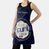 Parijs Hoofdstad Frankrijk Eiffeltoren Vintage Sou Schort (Insitu)