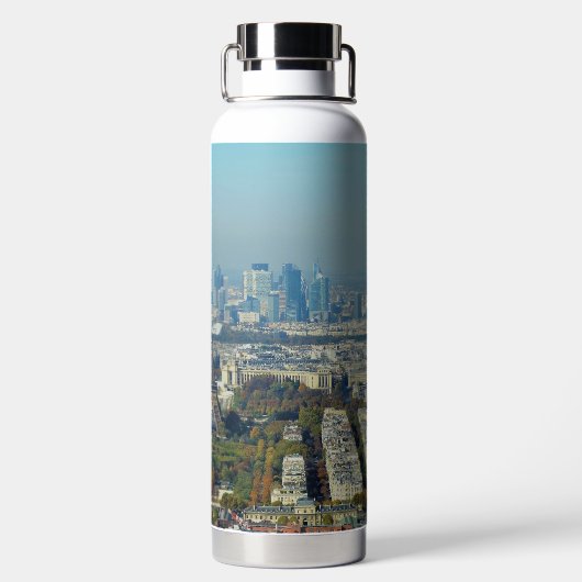 Parijs hoogtes - Waterfles (Achterkant)