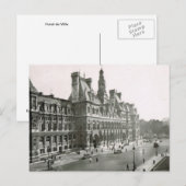  Parijs, Hotel de Ville Briefkaart (Voorkant / Achterkant)