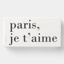 Parijs, ik hou van je Typografie