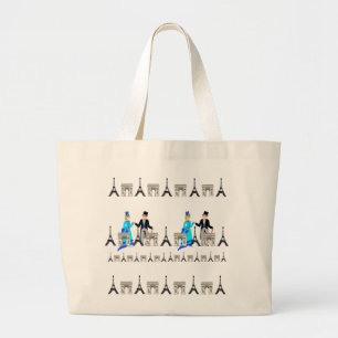 Parijs, Île de France Grote Tote Bag