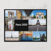 Parijs in 2020 tijdens de Covid-19 lockdown Briefkaart (Voorkant)
