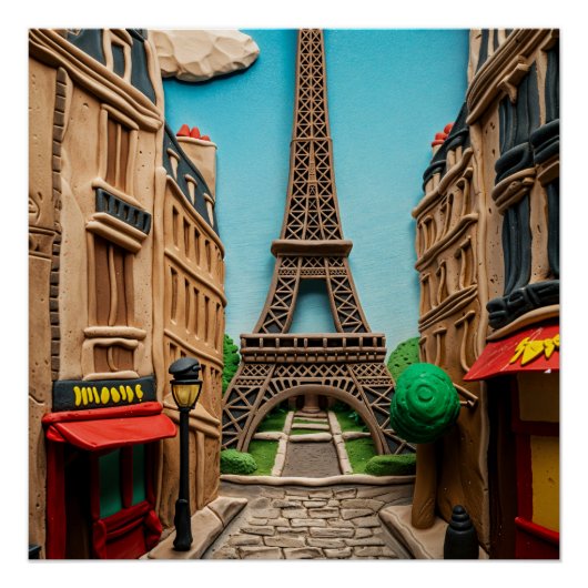 Parijs in 3d perfect poster (Voorkant)