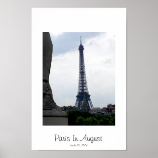 Parijs in augustus poster