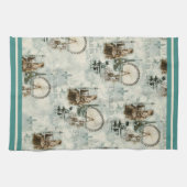 Parijs in Bleu Towel Theedoek (Horizontaal)