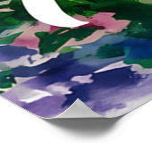 Parijs in bloei: een Waterverf droom Poster (Hoek)