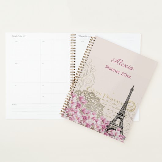 Parijs in bloemen | JOUW NAAM Planner (Display)