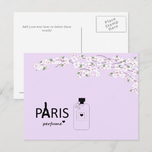 Parijs in Bloom Briefkaart (Voorkant / Achterkant)