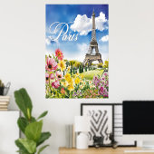 Parijs in Bloom Poster (Thuiskantoor)