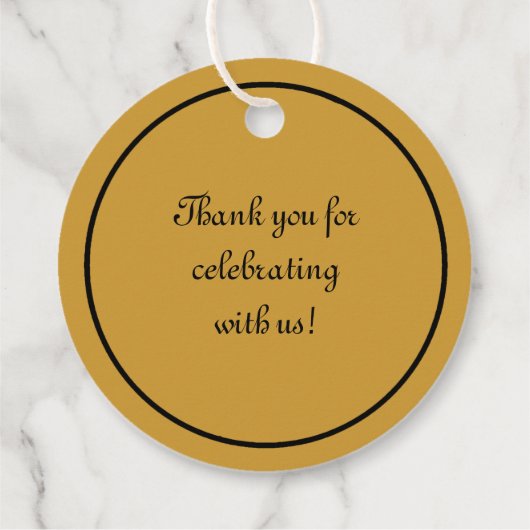 Parijs in Brun Bedankjes Labels (Achterkant)