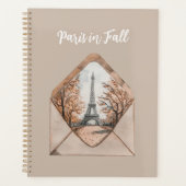 Parijs in de herfst Eiffeltoren envelop Planner (Voorkant)