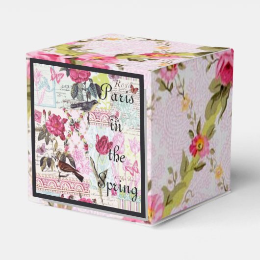 Parijs in de lente bedankdoosjes (Achterkant)