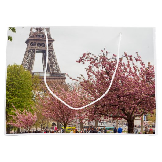 Parijs in de lente van Gift Bag Groot Cadeauzakje (Voorkant)