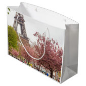 Parijs in de lente van Gift Bag Groot Cadeauzakje (Achterkant Gekanteld)